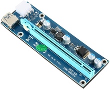 USB 3.0 PCI-E PCI Express Verlängerungskabel 1X bis 16X Extender Riser Mining Dedizierter Grafikkartenadapter mit SATA Netzkabel