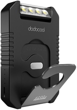 dodocool Portable 4200 mAh Solar Ladegerät Power Bank externen Akku-Pack mit 4 LED-Taschenlampe für iPhone SE / 6 s / 6 / 6 Plus 5V USB aufgeladen Gerät schwarz
