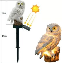 Owl Solar Light mit IP65-Wasserbeständigkeit des Sonnenkollektors für Garten-Patio-Yard-Hof-Weg