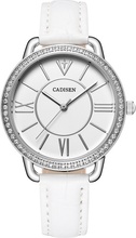 Cadisen Mode Frauen Uhren Quarz Luxus PU Leder Kleid Armbanduhr Einfach Kausal Geschenk für Frauen