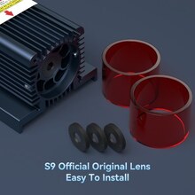 SCULPFUN S9 Original Lens Set 3Pcs Original Standard Lens + 2 Acrylic Covers Highly Transparent Anti-Oil And Anti-Smoke Super Long Service Life Easy To Install