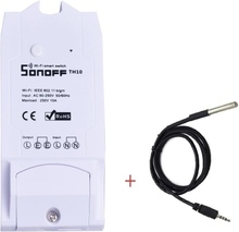 Sonoff TH10 WiFi Smart Switch Fernbedienung Smartphone Temperatur- und Feuchtigkeitssensor für Smart Home