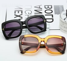 Mode Frauen Square Frame Sonnenbrille UV400 Schutz Objektiv Doppel Farben Sonnenbrille Weibliche Brillen Shades