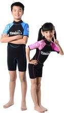 Kinder Tauchen Anzüge 2 MM Neoprenanzug Jungen Mädchen Zipper Kanu Schwimmen Schnorcheln Kajak Badeanzüge