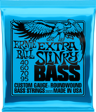 Ernie Ball 2835 Extra Slinky Bass bas-strenge, 040-095