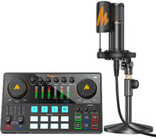 Maono Maonocaster E2A podcaster-mixer og mikrofon