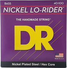 DR Strings NLH-40 Nickel Lo-Rider bas-strenge, 040-100
