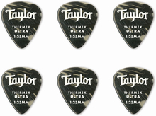 Taylor Thermex ultra picks black onyx 1,25mm plektre (6 stk)