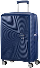 American Tourister Soundbox 67cm - Keskikokoinen Laajennettava Midnight Navy, Keskikokoinen