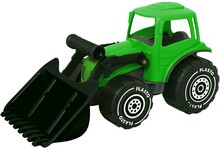 Plasto Traktor med frontlastare 32 cm (Grön)