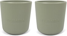 Filibabba Mugg Silikon 2-pack (Grön)