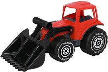 Plasto Traktor med frontlastare 32 cm (Röd)