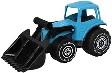 Plasto Traktor med frontlastare 32 cm (Turkos)
