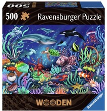 Ravensburger Wooden Träpussel Under the sea (500-bitar)