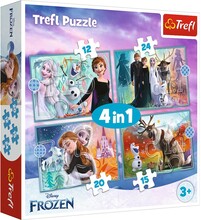 Trefl Disney Frozen 2 Pussel 4i1 (12-15-20-24-bitar)