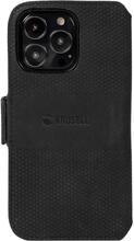 Krusell: Leather Phone Wallet iPhone 13 Pro Svart