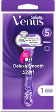 Gillette: Rakhyvel Deluxe Smooth Swirl 1st rakblad