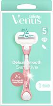 Gillette: Deluxe Smooth Sensitive Razor 1UP 1UP