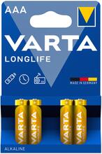 Varta: Longlife AAA / LR03 Batteri 4-pack