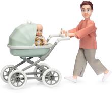 Lundby: Docka med bebis & vagn
