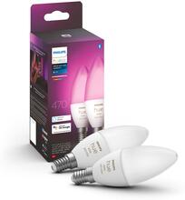 Philips: Hue White Color Ambiance E14 Kron 2-pack