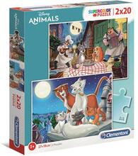 2x20 Puzzles Kids Disney Animal Friends