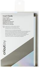 Cricut Joy Insert Cards 11,4 cm x 15,9 cm 12-pack (Gray, Silver, Holographic)