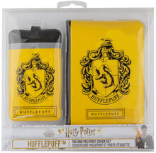 Harry Potter: Tag + Passport cover SET Hufflepuff