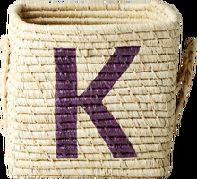 Rice - Raffia Square Basket - K