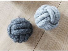 Wooldot - Knotted Dog Ball - Charcoal Grey - 8cm