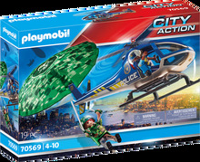 Playmobil - Police helicopter - Parachute pursuit