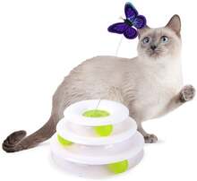 ALL FOR PAWS - Cat Toy Interactive Tower Of Butterfly 25X25X14Cm