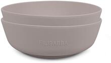 Filibabba - Silicone Bowl 2-Pack - Warm Grey