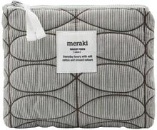 Meraki - Mentha Makeup Bag - 19 cm - Light grey/army green
