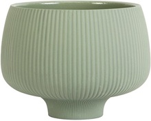 House Of Sander - Kera fluted flowerpot - Olive