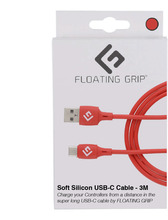 Floating Grip 3M Silicone USB-C Cable (Red)