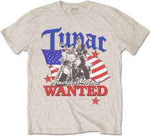 Tupac: Unisex T-Shirt/Most Wanted (Small)