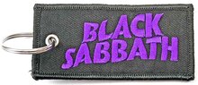 Black Sabbath: Keychain/Wavy Logo (Double Sided Patch)