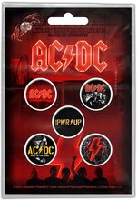AC/DC: Button Badge Pack/PWR-UP