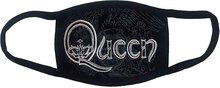Queen: Face Mask/White Retro Logo