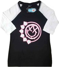Blink-182: Ladies Raglan T-Shirt/Six Arrow Smiley (Small)