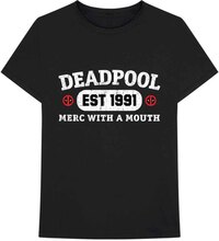 Marvel Comics: Unisex T-Shirt/Deadpool Merc With A Mouth (Medium)