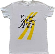 Bon Jovi: Unisex T-Shirt/Slippery When Wet (Small)