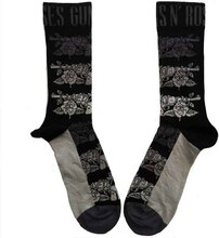 Guns N"' Roses: Unisex Ankle Socks/Monochrome Pistols (UK Size 7 - 11)