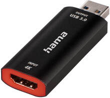 HAMA Capture Card USB HDMI 4K to 1080P USB-C adapter