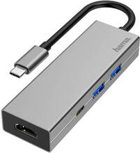 HAMA Adapter USB-C Multi 4x Portar HDMI