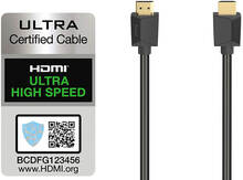 HAMA Cable HDMI Ultra High Speed 8K 48 Gbit/s 2.0m Gold