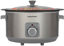 MORPHY RICHARDS Slowcooker Sear and Stew Brushed Steel