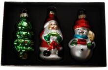 DGA - Christmas Ornaments - Snowman, Santa and tree