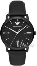 Emporio Armani AR11573 Minimalist Musta/Nahka Ø42 mm